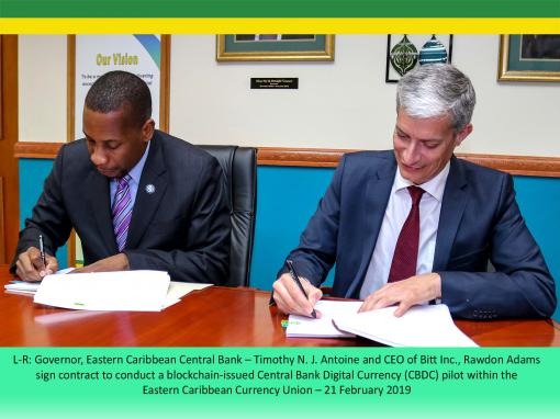 東カリブ中央銀行とBitt Inc.がCBDCの発行に合意（プレスリリースより引用）