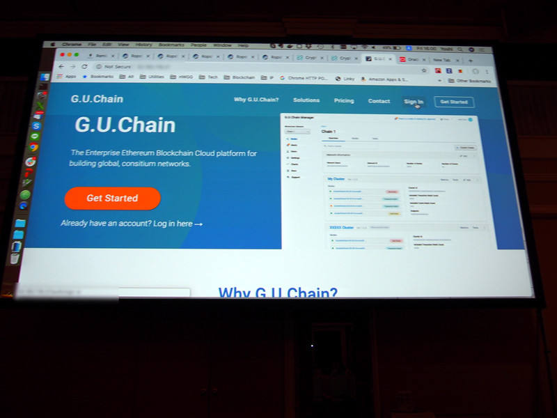 G.U.Labが開発中のG.U.Chain。各社が提供するマネージドブロックチェーンサービスを総合管理する