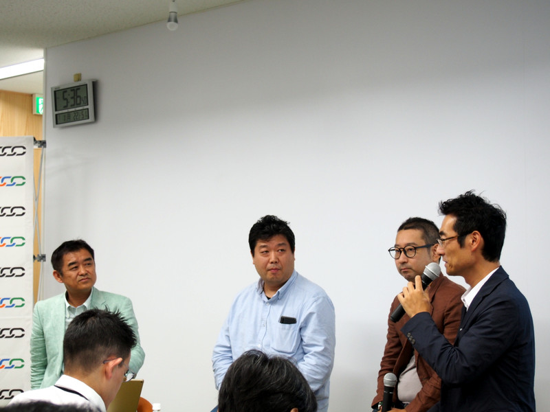 Libra座談会の様子（写真左から、平野氏、杉井氏、大石氏、増島弁護士）