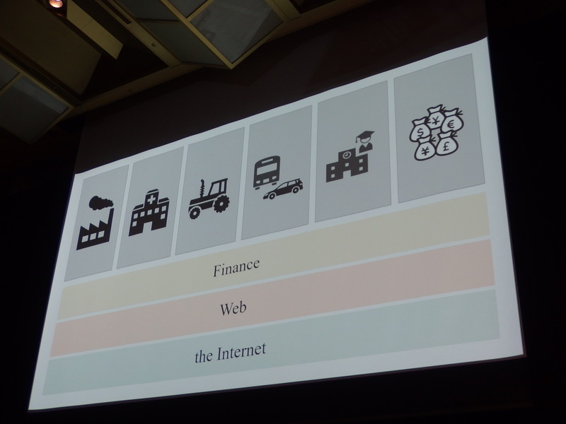 図2b：インターネット、ウェブ、ファイナンスという基盤の上にある産業価値