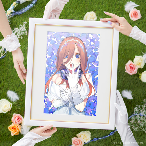 五等分の花嫁』完結。ヒロイン5人の描下ろし花嫁衣装が額装絵として 